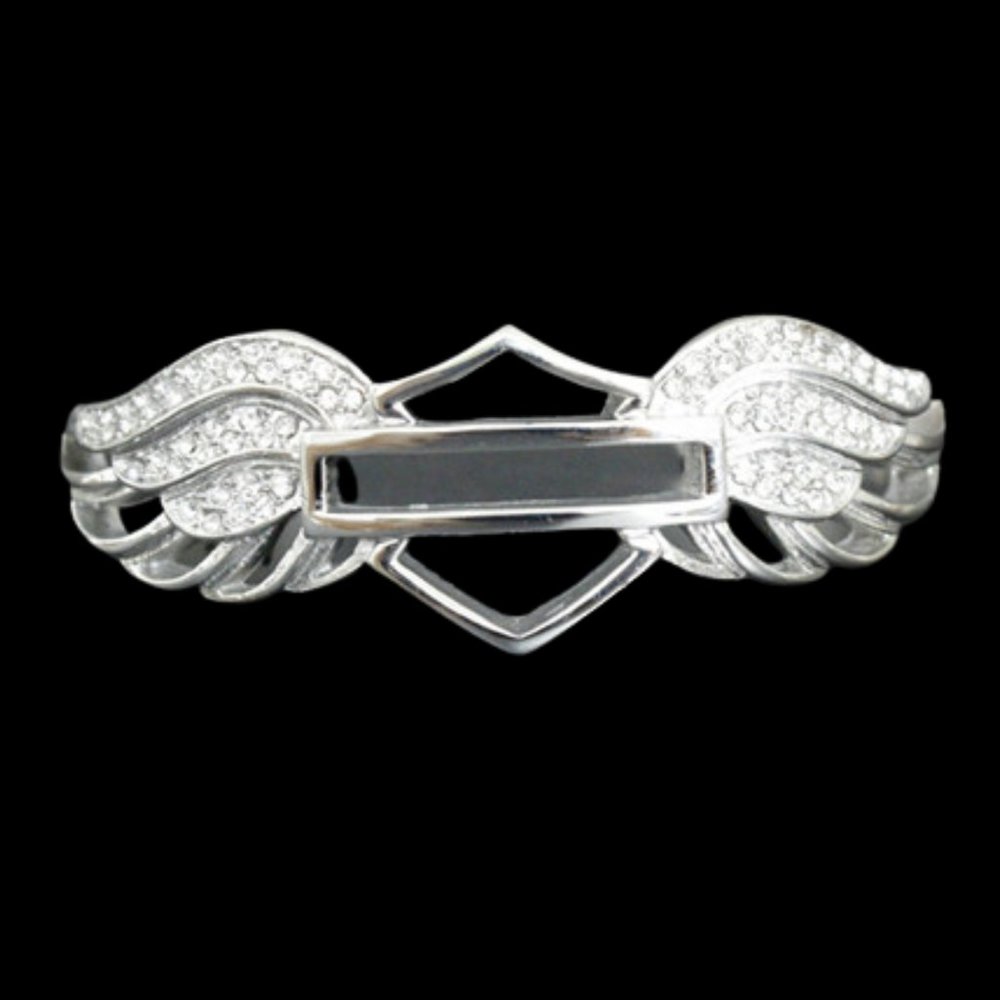 Angel Wing HD Clear Rhinestone Bracelet